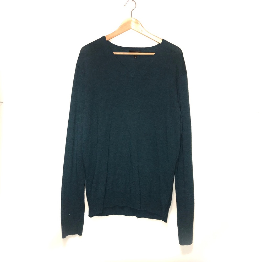 Express wool sweater in dark teal L